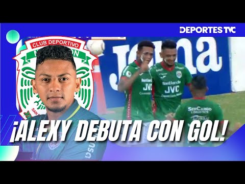 Gol de Alexy Vega en el debut con Marathón ante los Lobos UPNFM en la Jornada 1 del Clausura 23-24