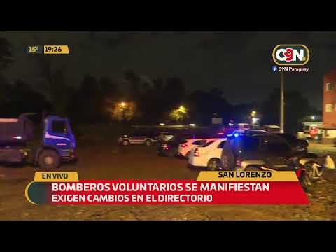 San Lorenzo: Bomberos voluntarios se manifiestan