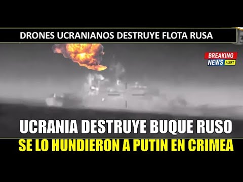 SE LO HUNDIERON a Putin! Ucrania DESTRUYE al César Kunikov buque de guerra ruso en Crimea