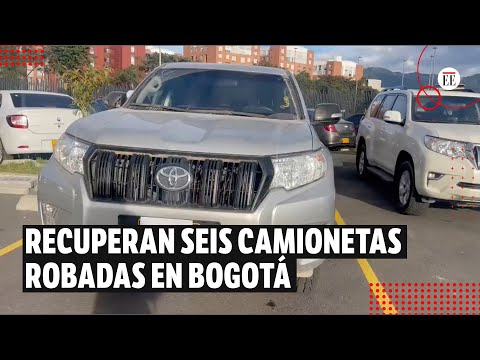 Seis camionetas robadas en Bogotá fueron recuperadas por la Policía | El Espectador