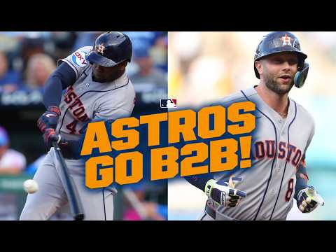 Yordan Alvarez and Christian Walker slug BACK-TO-BACK homers in the 1st inning! | MLB 하이라이트