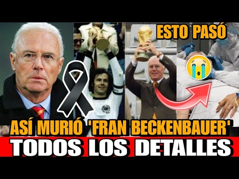 Asi MURIO Franz Beckenbauer LEYENDA del FUTBOL Aleman Muere a los 78 años Fran Beckenbauer El Káiser