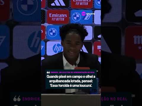 NÃO ESPERAVA TANTA GENTE! ENDRICK FICOU IMPRESSIONADO COM A TORCIDA DO REAL MADRID! #shorts