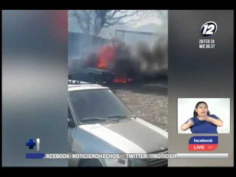 Incendio en residencial México en Mejicanos