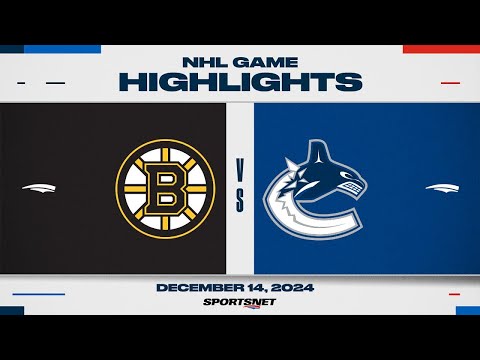 NHL Highlights | Bruins vs. Canucks - December 14, 2024