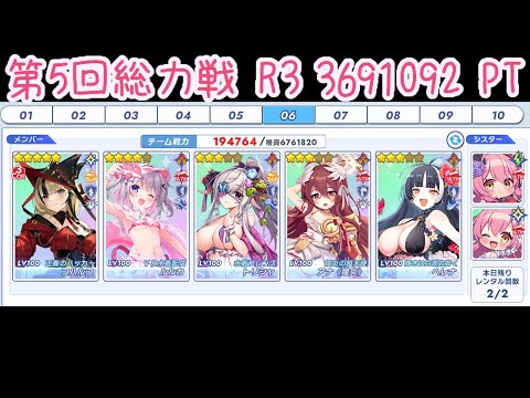 【ティンクルスターナイツ】第5回総力戦 R3 3691092 PT【ゆっくり不在】