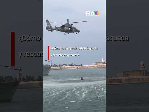 Elementos de Estación Naval realizan ejercicio de búsqueda y rescate en altamar.