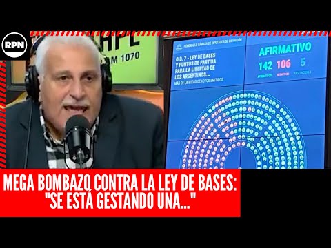 Darío Vilarruel PATEA EL TABLERO y tira un MEGA BOMBAZO contra la Ley de Bases: Se está gestando..