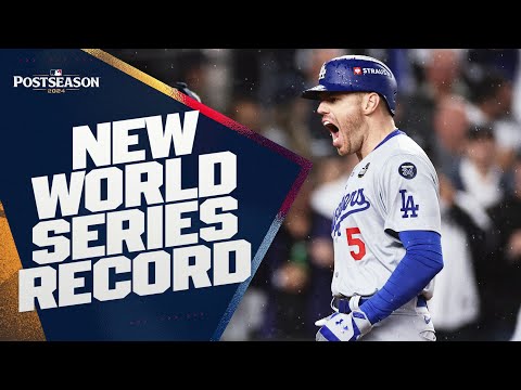 6 STRAIGHT WORLD SERIES GAMES WITH A HOME RUN! Freddie Freeman sets a new record!