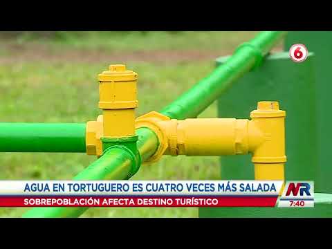 3 mil habitantes en Tortuguero cumplen 6 meses de recibir agua salada en sus casas