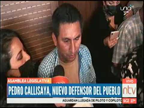 24092022 PEDRO CALISAYA NUEVO DEFENSOR DEL PUEBLO RED  UNO