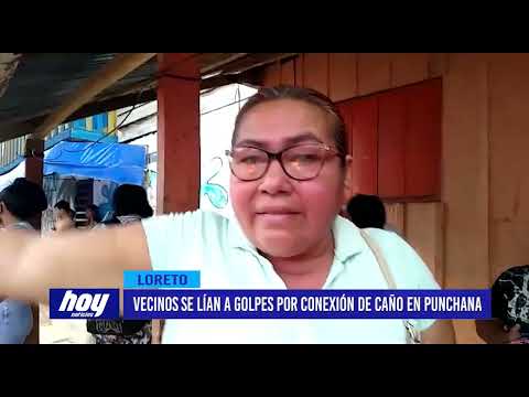 Loreto: Vecinos se lían a golpes por conexión de caño en Punchana