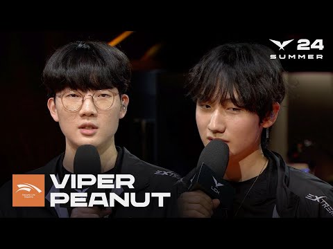 Viper, Peanut 인터뷰 | HLE vs. DRX | 08.10 | 2024 LCK 서머 스플릿