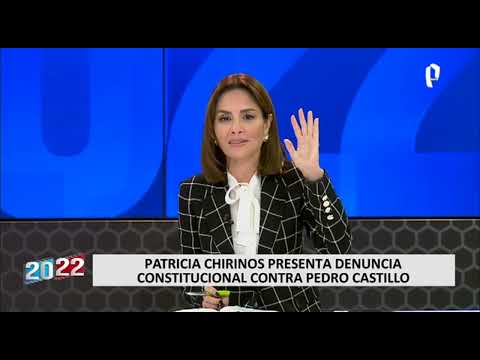 Patricia Chirinos presentó denuncia constitucional contra Pedro Castillo por decretar toque de queda