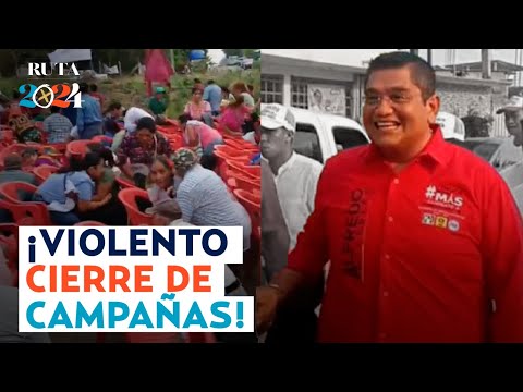 ¡Campañas políticas terminan en violencia! Balacera en Oaxaca y asesinato de candidato en Guerrero