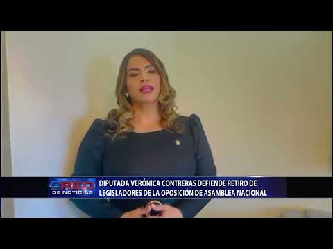 Diputada Verónica Contreras defiende retiro de legisladores de la oposición de Asamblea Nacional