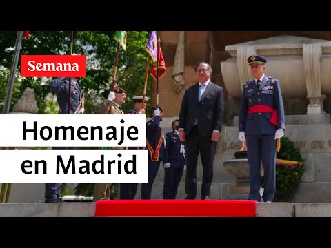 Presidente Petro recibe homenaje por parte del alcalde de Madrid