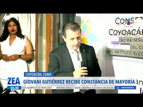 Giovani Gutiérrez recibe constancia de mayoría | Noticias con Francisco Zea