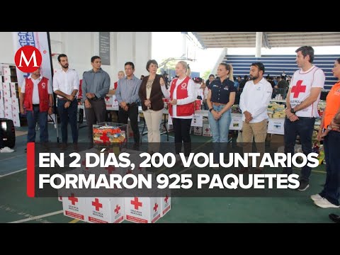 Cruz Roja Yucatán envía 11 toneladas de alimentos a Guerrero para damnificados por 'Otis'