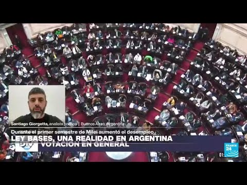 Santiago Giorgetta: Esta es la primera victoria parlamentaria de Milei • FRANCE 24 Español