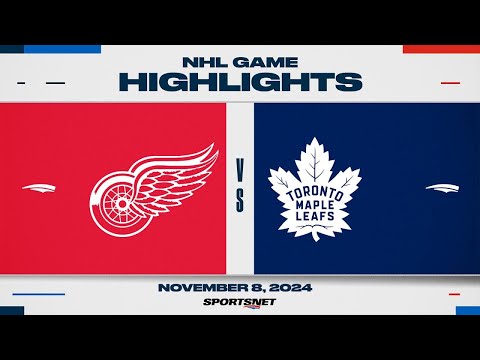 NHL Highlights | Red Wings vs. Maple Leafs - November 8, 2024