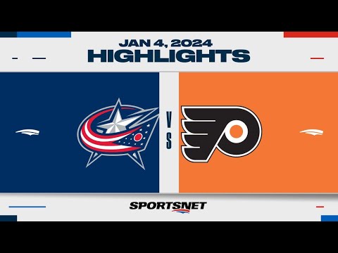 NHL Highlights | Blue Jackets vs. Flyers - January 4, 2023