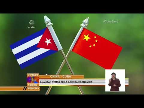 Vicepremier de Cuba sostiene encuentro con titular de Desarrollo de China