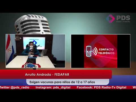 Entrevista - Arrullo Andrada - FEDAPAR - Exigen vacunas para niños de 12 a 17 años