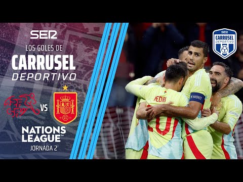 Fiesta de España en Suiza | Resumen de goles del Suiza 1 - 4 España