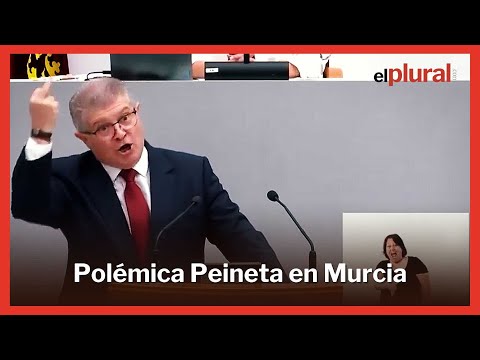 Polémica peineta del líder del PSOE en Murcia a López Miras durante un debate