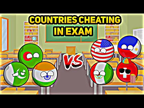 [COUNTRIES CHEATING ON EXAMS]😂💥🏫 In Nutshell || [FUNNY]🤣💩💀#countryballs #geography #mapping