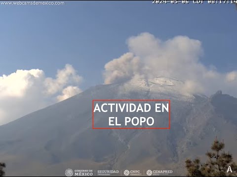 #POPOCATÉPETL | Actividad en el Popo. El #Volcán #EnVivo
