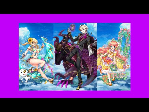 【白猫】星50 Inferno Flame:#メリド(4凸劍神)、#ルーシィ(9凸GC杖) & #レナ(23凸GC槍):Lv.9999 超旋風!キングコスモ白武者(弱点, 主通常)|#白猫プロジェクト
