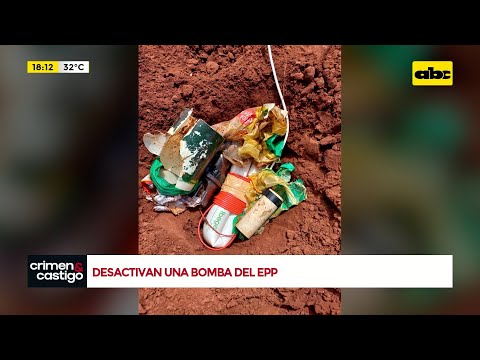 Desactivan una bomba del EPP en Pedro Juan Caballero