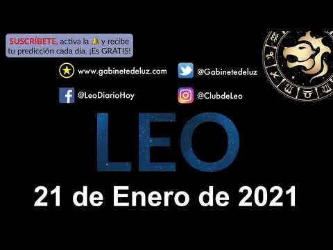 Horóscopo Diario - Leo - 21 de Enero de 2021.