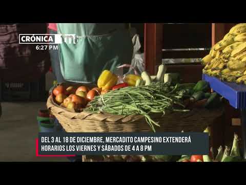 Mercadito campesino de Managua anuncia noches de compras - Nicaragua
