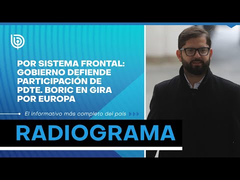 Por SISTEMA FRONTAL: Gobierno defiende participación de Pdte. Boric en gira por Europa