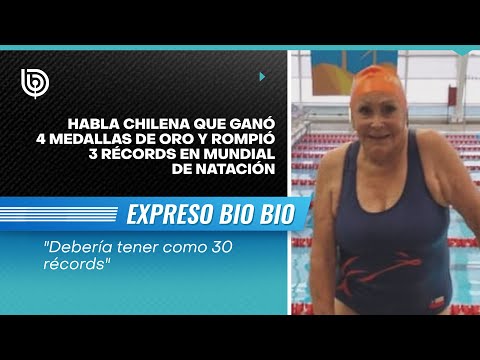Habla chilena que ganó 4 medallas de oro y rompió 3 récords en Mundial de Natación