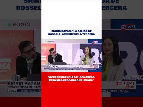 Bazán: Salida de Amuruz de la tercera vicepresidencia del Congreso está más cercana que lejana