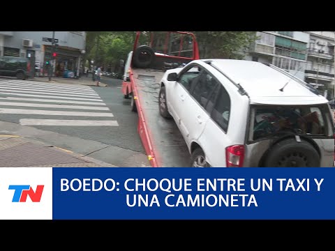 BOEDO: CHOQUE ENTRE UN TAXI Y UNA CAMIONETA