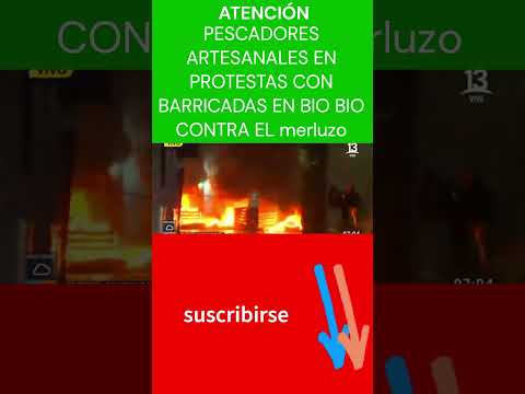 PROTESTAS EN #BIOBIO CON BARRICADAS INTERRUMPEN EL TRÁNSITO