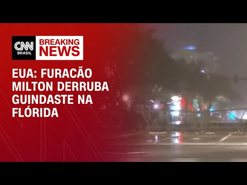 EUA: furacão Milton derruba guindaste na Flórida | CNN NOVO DIA