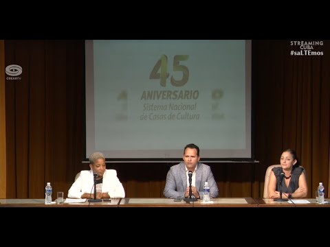 CONFERENCIA DE PRENSA 45 ANIVERSARIO DEL CONSEJO NACIONAL DE CASAS DE CULTURA