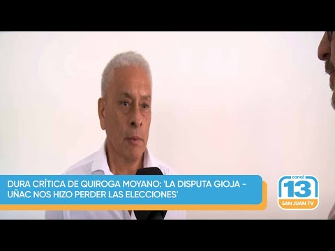 Dura crítica de Quiroga Moyano: 'La disputa Gioja - Uñac nos hizo perder las elecciones'