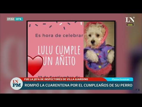 Escándalo en Córdoba: una funcionaria organizó una fiesta para su perro en plena cuarentena