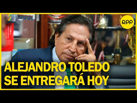 Alejandro Toledo se entregará hoy en EE. UU. para ser extraditado al Perú