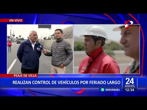 #24HORAS VIVO| REALIZAN CONTROL DE VEHÍCULOS POR FERIADO LARGO