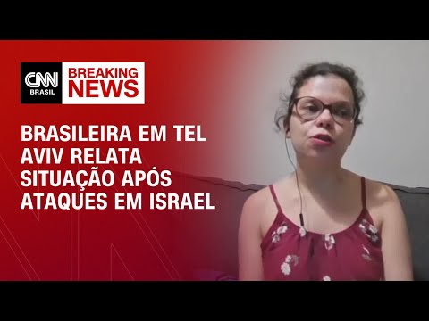 Brasileira em Tel Aviv relata situação após ataques em Israel | CNN Arena