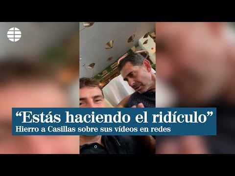 Fernando Hierro, a Iker Casillas sobre sus vídeos en TikTok Estás haciendo el ridículo