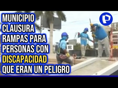 San Miguel: clausuran rampas que eran un peligro para personas con discapacidad tras denuncia de BDP